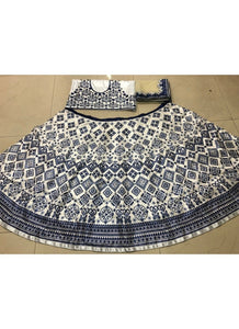 KF3598 Alia Bhatt Bollywood Inspired Black White Silk Net Lehenga Choli - Fashion Nation
