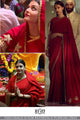 Aishwarya Rai Bachchan BT157 Bollywood Inspired Georgette Red Saree - Fashion Nation