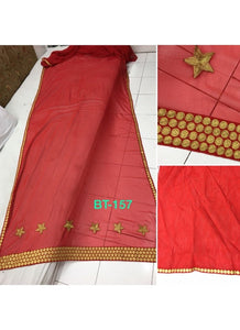 Aishwarya Rai Bachchan BT157 Bollywood Inspired Georgette Red Saree - Fashion Nation