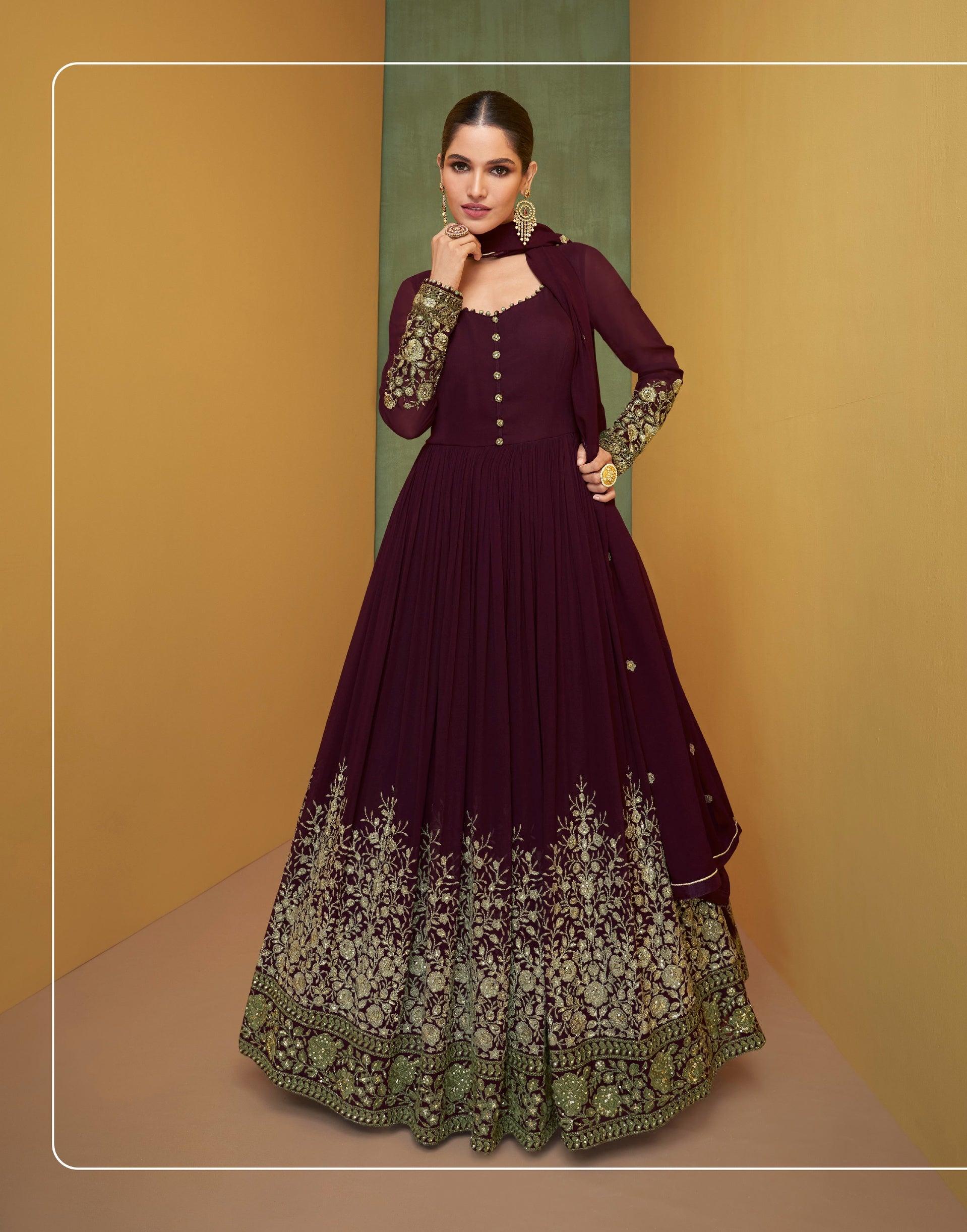 Buy Satin Party Wear Gown for Women Online from India's Luxury Designers  2024