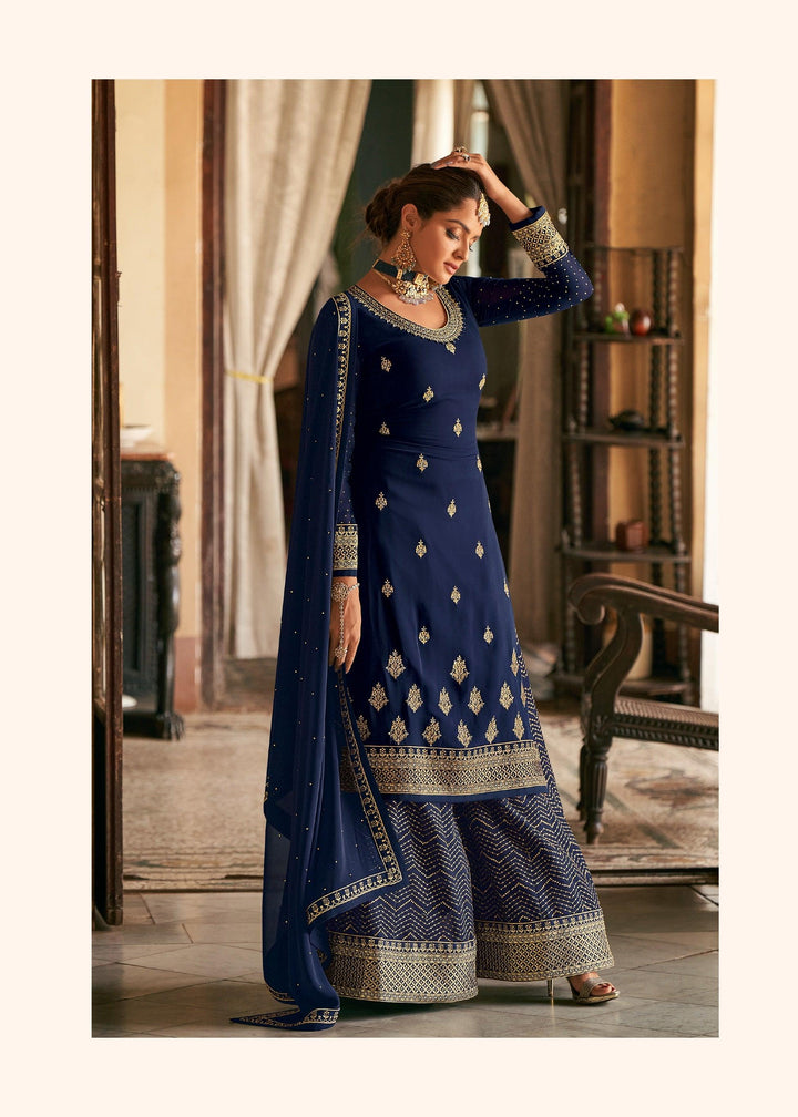 Indian Designer Sharara Suit - Fashion Nation