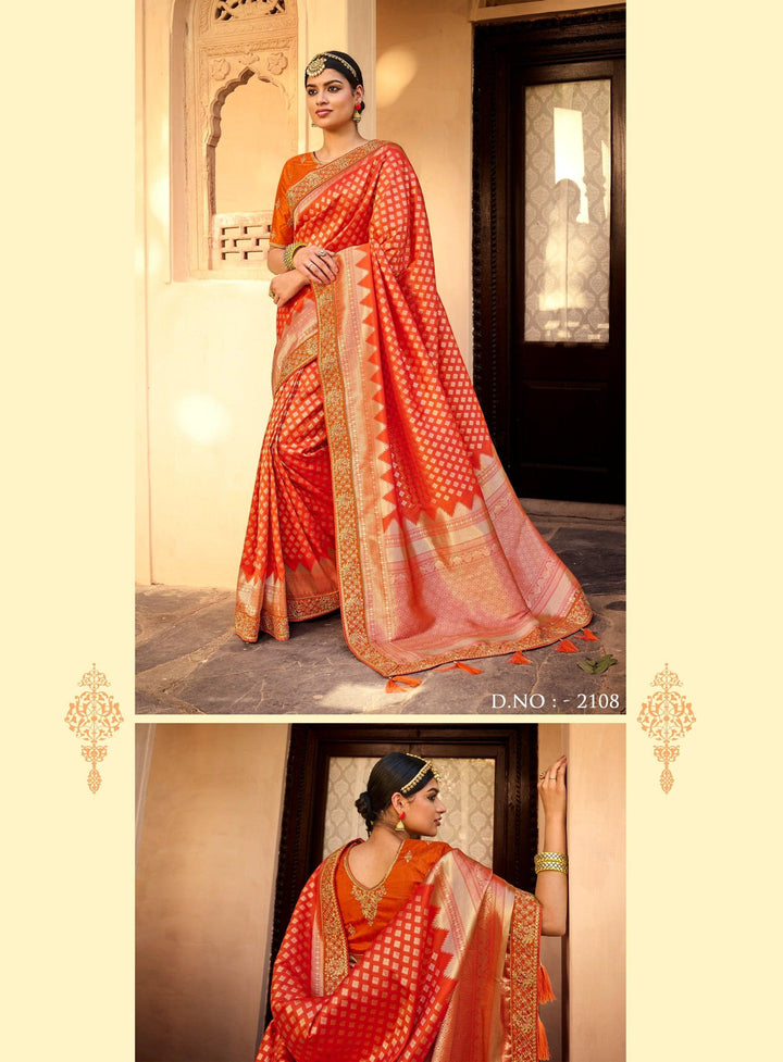 Engagement Wear Traditional Saree - Fashion Nation
