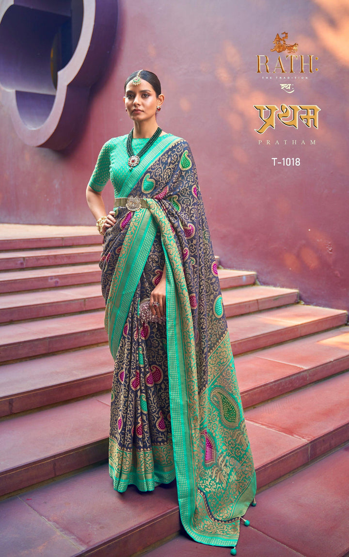 Evening Party Wear Designer Saree - Fashion Nation