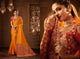 Traditional IW10207 Yellow Banarasi Red Raw Silk Saree - Fashion Nation