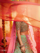 Bridal Wear Green Organza Silk Designer Lehenga Choli for Weddings