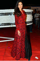 Amazing KD1117 Bollywood Inspired Katrina Kaif Black Red Silk Anarkali Gown - Fashion Nation