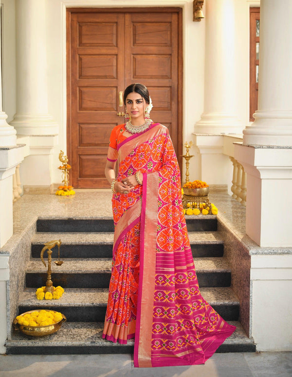 Functions Wear Patola Silk Saree - Fashion Nation