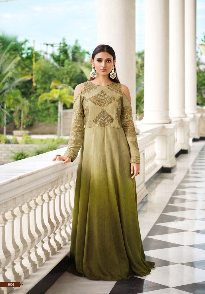 Indo Western Designer Floor Length Dress - Fashion Nation