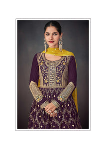 Evening Fusion Wear Designer Skirt Kurti