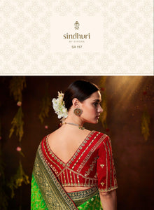 Mehendi Function Wear Silk Saree