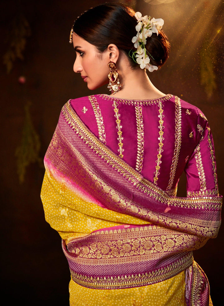 Marriage Special Bandhej Silk Saree - Fashion Nation