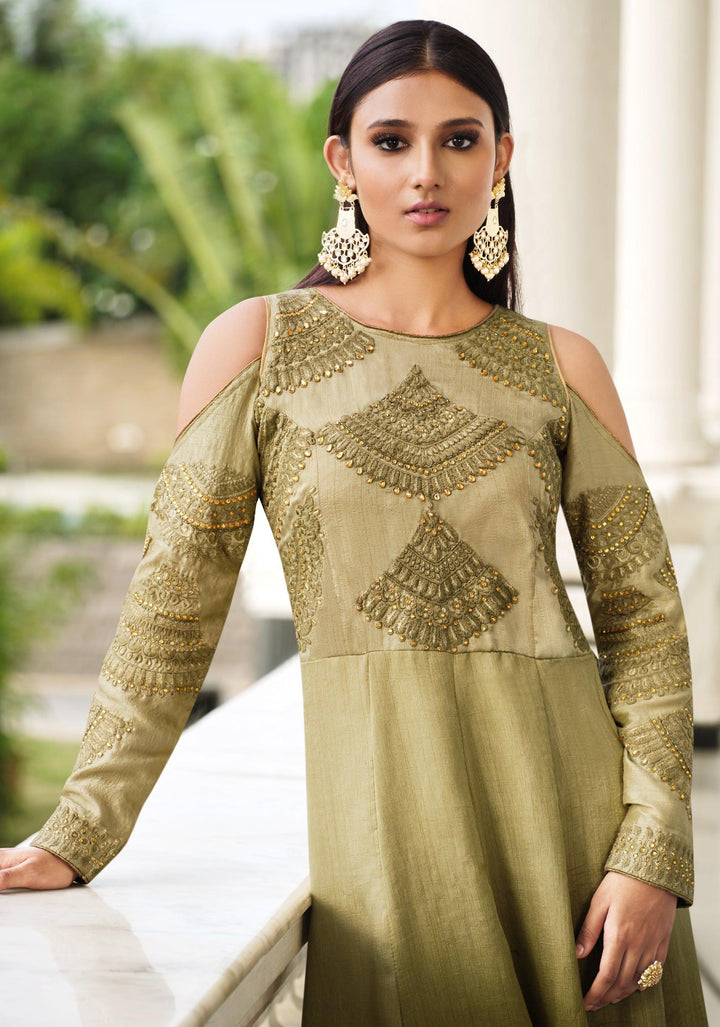 Indo Western Designer Floor Length Dress - Fashion Nation