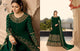 Abaya Style NIT3803 Green Georgette Silk Indo Western Long Anarkali - Fashion Nation