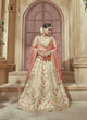 Lovely MN4603 Bridal Off-White Multicoloured Silk Lehenga Choli - Fashion Nation