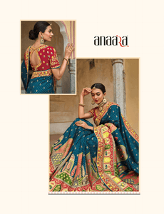Mehendi Wear Bandhej Silk Weaving Sari