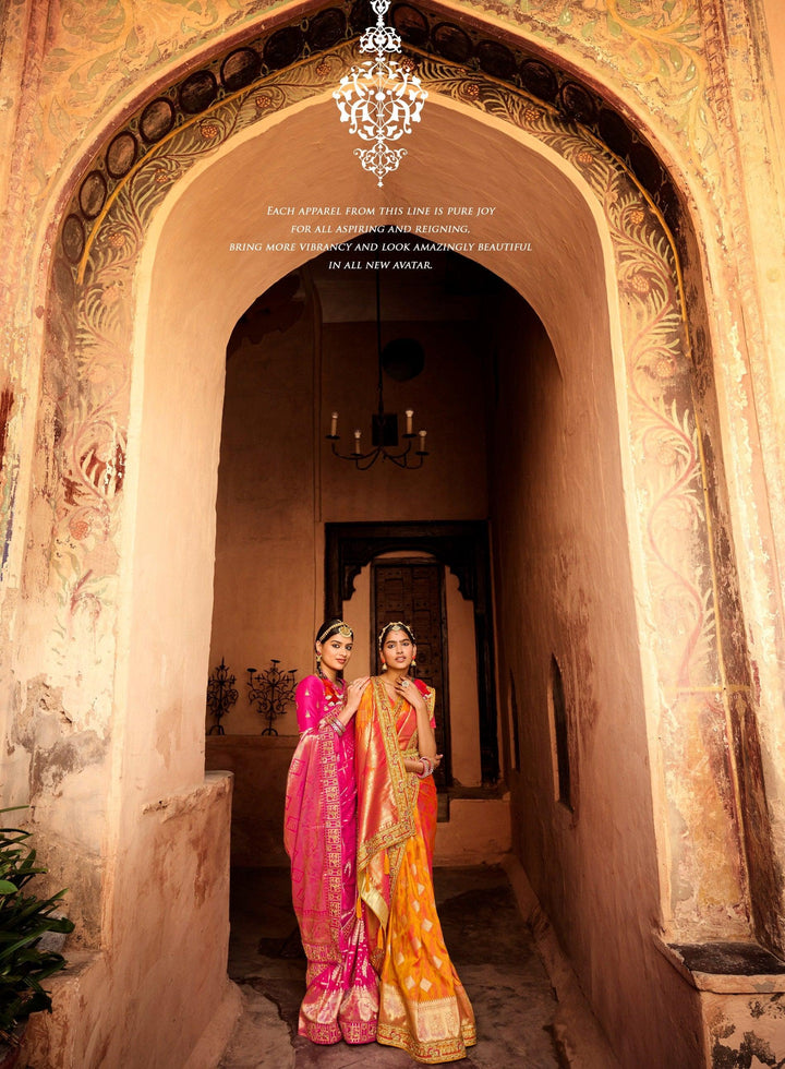 Haldi Function Wear Designer Saree - Fashion Nation
