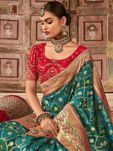 Traditional Wear Silk Bandhej Saree