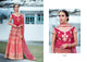 Colourful VAS1207 Shaded Pink Magenta Silk Net Lehenga Choli - Fashion Nation