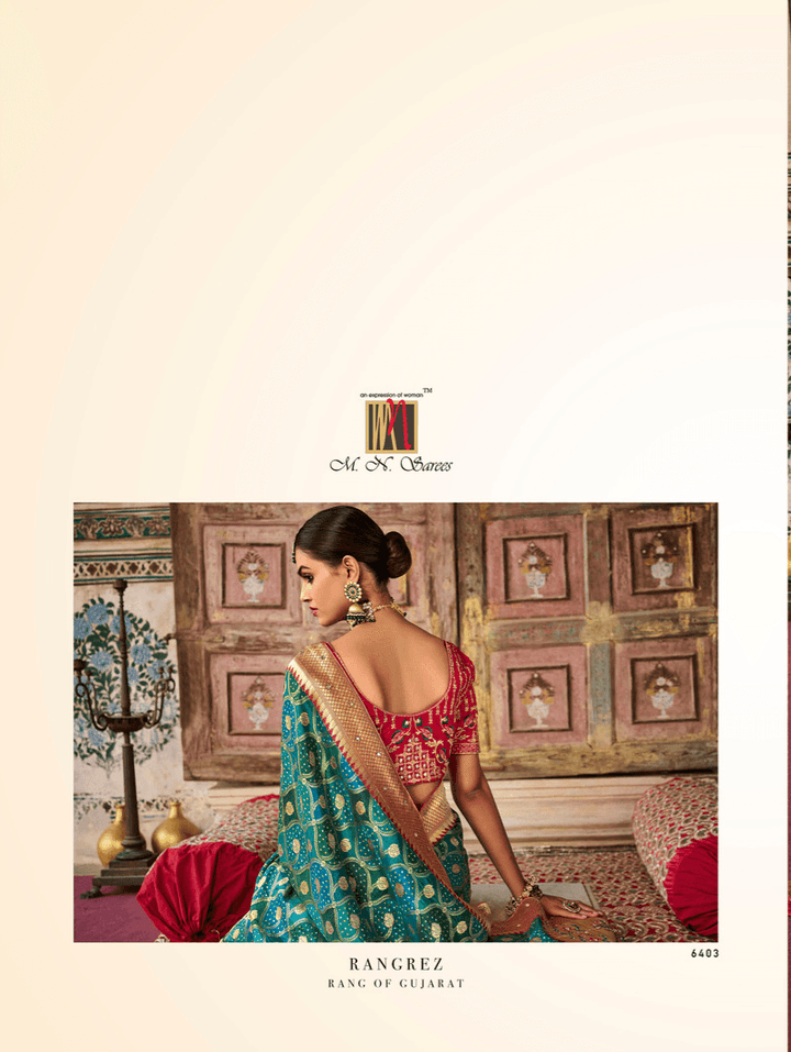 Traditional Wear Silk Bandhej Saree - Fashion Nation