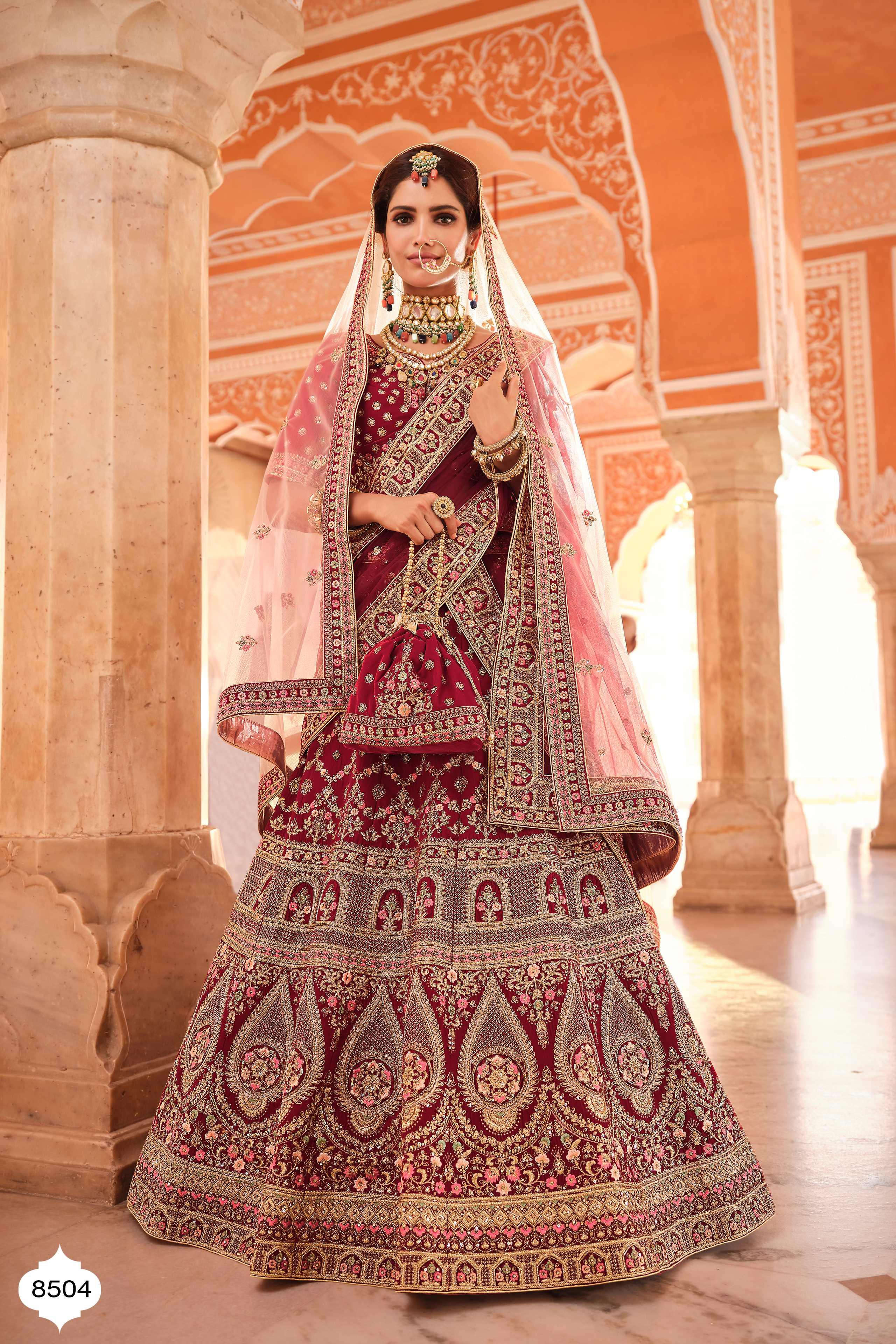 Stitched Marriage Couple Wedding Lehenga Choli Manufacturer From Surat