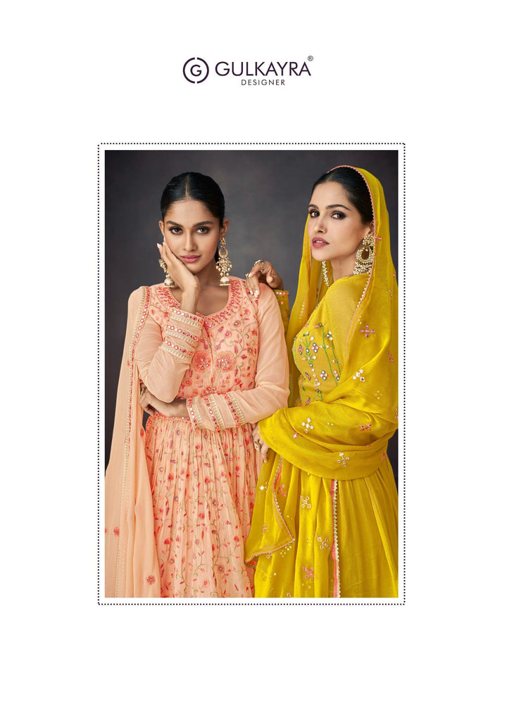 Sagaai Function Wear Designer Fusion Skirt Kurti - Fashion Nation