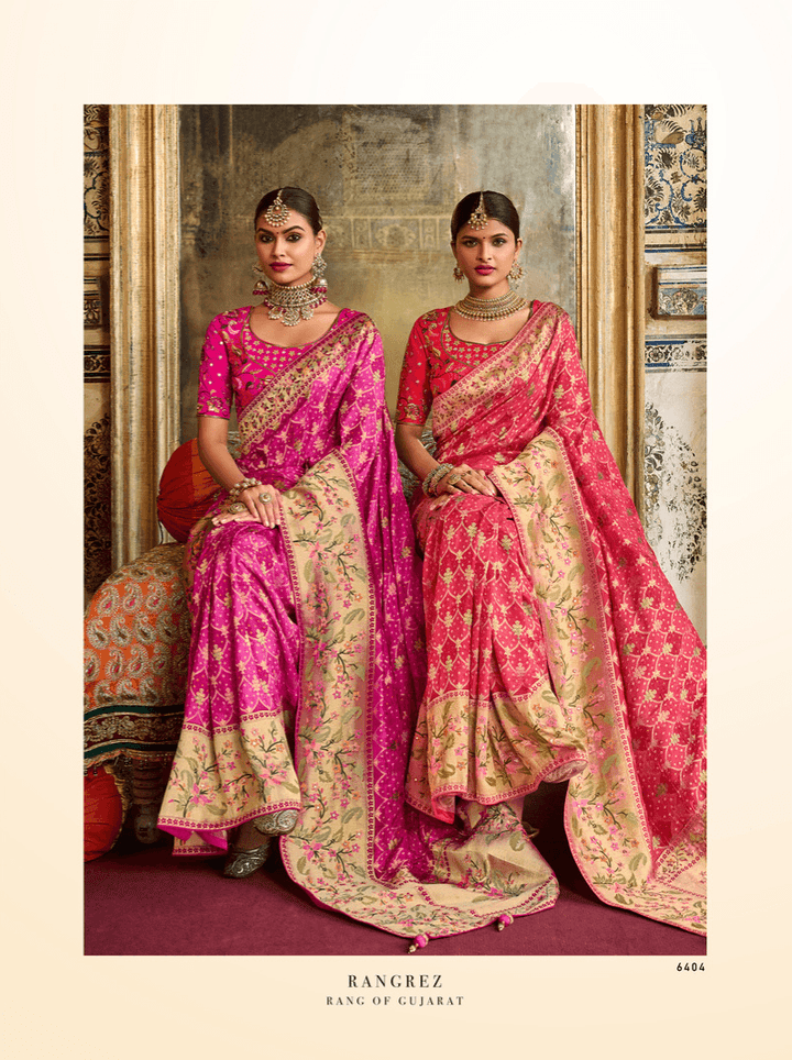 Sangeet Special Silk Embroidered Saree - Fashion Nation