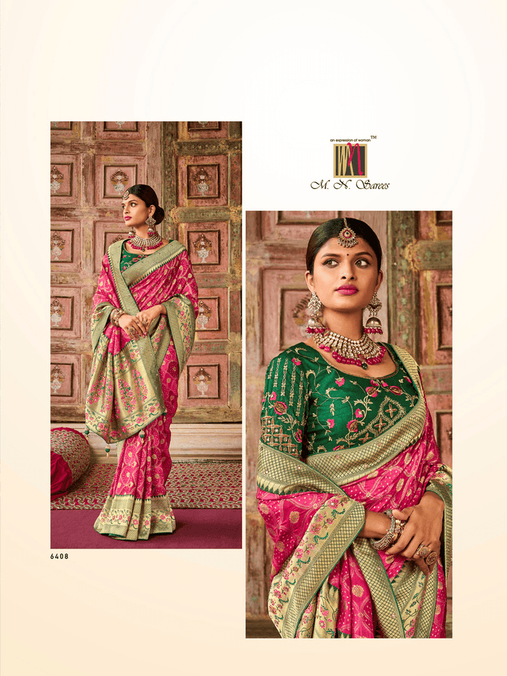 Traditional Wear Silk Bandhej Saree - Fashion Nation