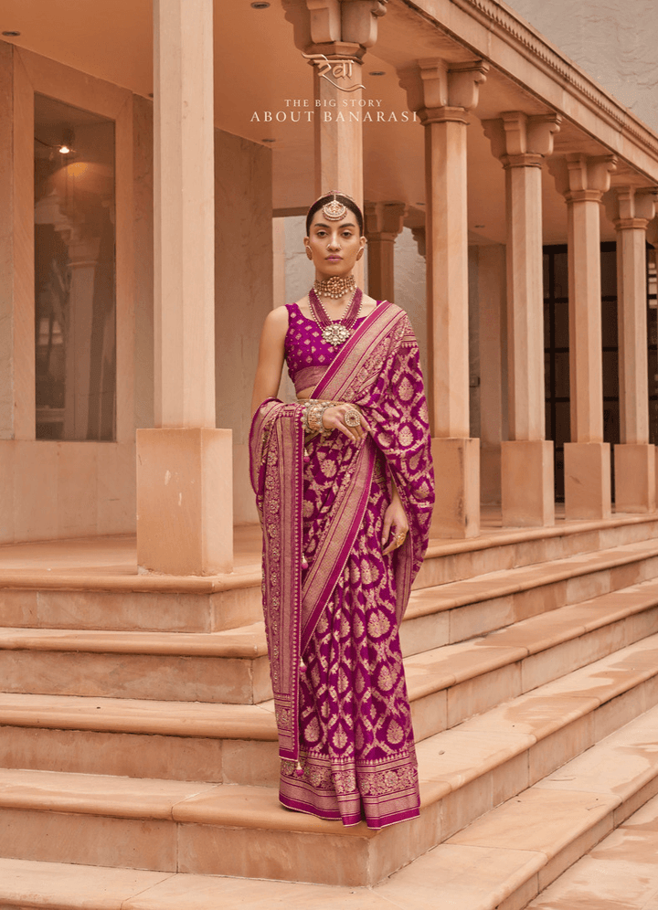 Wedding Wear Classic Brasso Saree - Fashion Nation