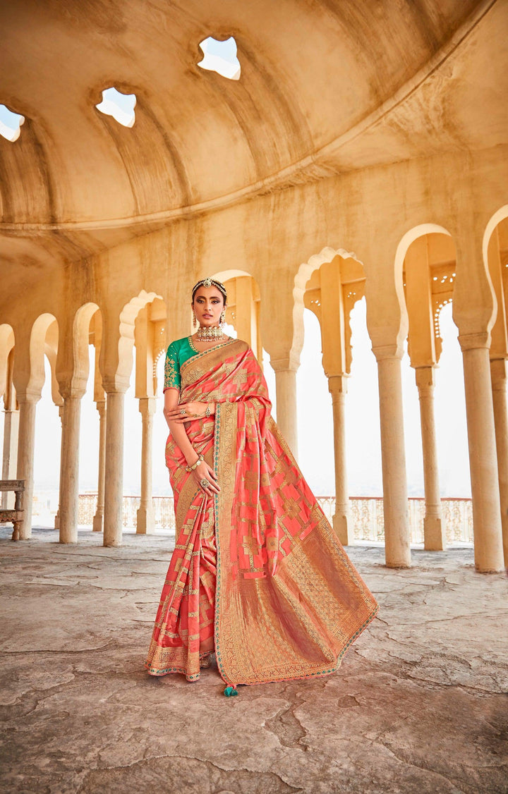 Sangeet Wear Designer Silk Saree - Fashion Nation