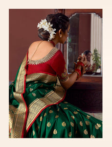 Sangeet Wear Silk Paithani Weaving Saree