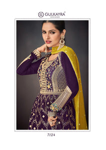 Evening Fusion Wear Designer Skirt Kurti
