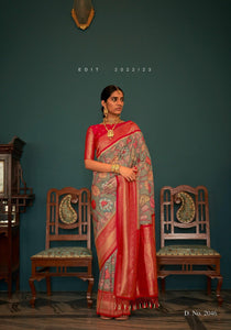 Afternoon Functions Wear Tussar Silk Saree