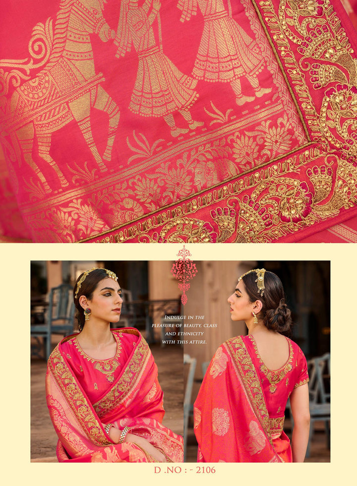 Reception Party Wear Designer Saree - Fashion Nation