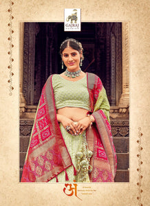 Mehendi Wear Latest Luckhnowi Ghaghra Choli