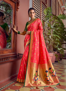 Engagement Wear Silk Weaving Saree