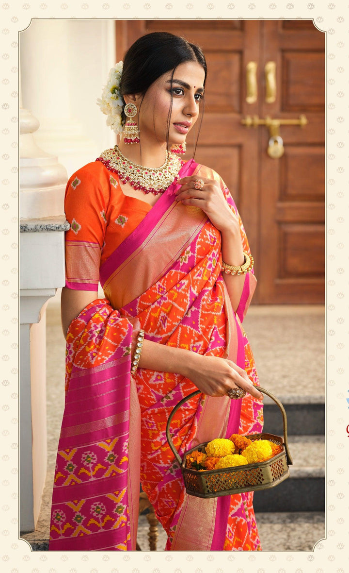 Functions Wear Patola Silk Saree - Fashion Nation