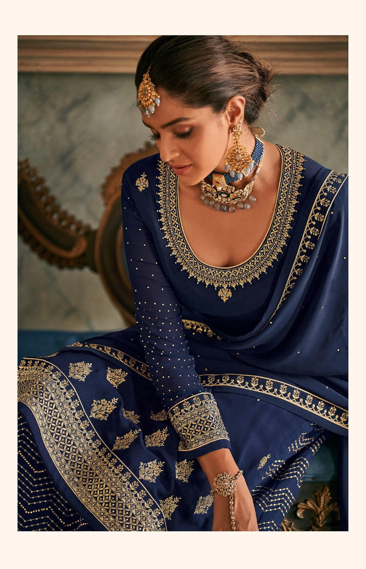 Indian Designer Sharara Suit - Fashion Nation