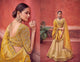 Festive Kimora KIM6001 Bridal Beige Yellow Jacquard Silk Lehenga Choli - Fashion Nation