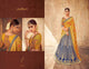 Striking KIM5010 Kimora Blue Yellow Jacquard Silk Lehenga Choli - Fashion Nation