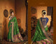 Handpicked Kajal Aggarwal KIM1106 Bridal Green Blue Silk Saree - Fashion Nation