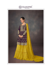Evening Fusion Wear Designer Skirt Kurti